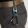 Nyckelringar 3st bil Keychain Nyckelhållare Keyring Men Fashion Chain Camping Climbing Metal Ring Styling Auto Accessories