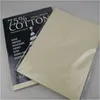 Produits en papier Vente en gros 200 feuilles de papier bond 75% coton 25% lin Test de stylo de contrefaçon Couleur blanche A4 85G Bureau de livraison directe Dhwk7