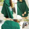 Japanese Hoodie Anime Attack On Titan Cloak Necklace Shingek No Kyojin Scouting Legion Cosplay Costume Green Back Cape Halloween Q2498