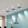 Parça Işıkları Track Light Cob Spots LED MACARON TRACH LAMP SPOTLIGHT 7W 12W LED Aydınlatma Rayı Fikstürü 220V Ev oturma odası mutfak YQ240124