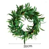 Dekorative Blumen, 180 cm, künstliche Olivenblätter, Ranken, Zweig, grüne Girlande für Haustür, Hochzeit, Wand, Zuhause, Hintergrund, Bogendekoration