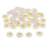 Hobbygereedschappen 50 stuks hars Daisy Flower plaksteen cabochon voor doe-het-zelf haarboogcentrum