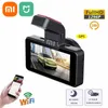 Smart Home Control XIAOMI MIJIA Dash Cam Auto DVR HD 1296P Camera Dubbele lens Videorecorder Black Box Cycle Dashcam Ingebouwde GPS met WiFi