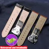Cinturini per orologi cinturino in vera pelle per Hamilton Khaki Aviation Field JAZZMASTER Series Band uomo cinturino con fibbia pieghevole in acciaio 20mm 22mm