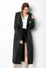 레인 코트 패션 남자와 여자 검은 비옷 얇은 판초 숙녀 방수 롱 슬림 레인 자켓 성인 야외 코트