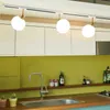 Track Lights Modern Glas Track Light LED Multihead Draaibaar Wit Goud Decor Plafondlampen Voor Slaapkamer Woonkamer Hal Home Armatuur Glans YQ240124