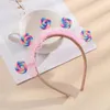 Hair Clips Children Day Kids Headband Pleated Lace Lollipop Hoop For Adult Teen