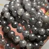 Lösa ädelstenar meihan gratis sällsynt naturliga en svart super sju 7 chakra kvarts slät runda pärlor för smycken tillverkning DIY