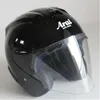 Capacetes de motocicleta Pure Black Capacete Open Face Metade Top Material ABS Homens e Senhoras Temporada de Verão ECE Aprovado