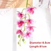 Flores decorativas 7/11 cabeças borboleta artificial orquídea falso phalaenopsis silicone pvc toque real casamento decoração de casa