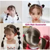 Fasce elastiche per capelli Accessori per capelli per ragazze Fascia in nylon colorato Porta coda di cavallo per bambini Ornamenti per scrunchie Regalo 100 pezzi / lotto