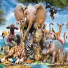 Resimler 70 50cm Bulmaca 1000 Parça Tüp Hayvanları Dünya Puzzles Oyuncaklar Çocuklar İçin Eğitim Öğrenen Beyin Teaser Montaj Oyuncak Oyunları