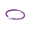 Bangles 2022 модная тенденция стерлинга Sier S Love Heart Клетчатый кожаный браслет Black Red Blue Double Circle Основные женщины