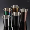 Muggar 350/500 ml 304 Rostfritt stål Metal Cup Whisky Beer Cups White Wine Coffee Tumbler Rese Camping Drinking Tea Mug