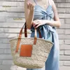 2024 Evening Bags 3 Size Beach Bags Classic Style Fashion Handbags Womens High Quality Pure Hand Woven bagss Straw Shopping Vacation summer woven purse