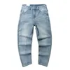 Jeans da uomo Pantaloni larghi neutri di alta qualità Primavera Autunno Uomo Casual Pantaloni larghi larghi da uomo Pantaloni larghi uomo C26