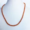 Hängen Brasilien Red Agate Necklace Women Natural Stone Jewelry Choker Luxury Girl Gift Fashion Cute Chain