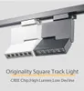 Spårljus 12W Modern LED -spårljus COB Rail Tak Spotlights Lampor 110V 220V Lysningsskor Store Lamp Utställningsbutik Justerbar Angl YQ240124