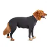 犬のアパレル中程度の犬の服シバジャンプスーツロンパーズ猫ゴールデンリトレーニングラブラドール薄いペット4本足のスーツは脱毛を防ぎます