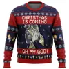Survêtements pour hommes JoJos Bizarre Adventure Ugly Christmas Sweater Cadeau Père Noël Pull Hommes 3D Sweat-shirt et haut Automne et hiver ClothiL2402