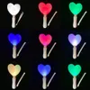 15 Colors Change LED Glow Stick Heart Shaped Battery Powered Light Wedding Party Celebration Fluorescent Concerts Decor 240122