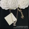 Designer Kanal Halskette Gold Silber Meerjungfrau Kragenkette Elegant einfaches Halskette