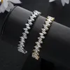 Charm Bracelets Luxury Marquise Tennis Chain Cubic Zirconia CZ Bohemian Cuff For Women WeddingJewelry S0792