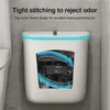 Bathroom Trash Can Wall Mounted Hanging Bin With Lid Waterproof Narrow Seam Rubbish Toilet Waste Garbage 79L 240119