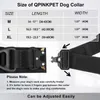 Hundhalsar Leases Airtag Dog Collar med handtag Taktisk hundkrage för stora medelstora hundar Militär hund med metallspänne för stora hundar