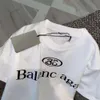 Marque Summer Designer Balenc T-shirt décontracté et femme Lettre Imprimer Manches courtes Best-seller Vêtements Hip Hop pour hommes S-XXXXXL
