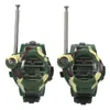 Mayitr 2pcs Camouflage Multi-functional Kids Toy Walkie Talkie Watch Portable Outdoor Wireless Walkie Talkies 240131