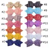 Baby Girls Sequin Bow Clips 5 Inches Shiny Mermaid Bow Hair Clips Children Kids Barrettes Headdress Girls Hair Accessories 14 Colors 0202