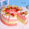 Dekorativa blommor 1pc Artificial Cake dessert Fake Food Decoration POGRAPHY PRO SIMULATION MODEL TEABELT FCYY-012