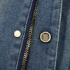 Giacche da donna Cappotto di jeans Donna Nastro Clinch Giacca dimagrante sbiadita Retro Vintage Moda allentata Demin per donna CHD2402024-25