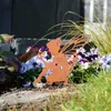 Gartendekorationen Schmetterling Fee Metall Eisen Handwerk Anhänger Dekoration Innen- und Außenornament Miniaturfigur Rasen dekorativ