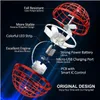 Bolas mágicas Magic Flying Ball Brinquedos Hover Orb Controller Mini Drone Boomerang Spinner 360 Rotating Spinning Ufo Safe para crianças Adts Drop Dhdus