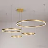 Chandeliers Modern Ring Led Living Room Home Decor Hanglamp Dining Kitchen Pendant Lamp Foyer Polar Chandelier Lighting