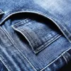 Mäns jeans designer lvity jeans spring 23 nya mäns lilla raka rör smala fit elastiska mångsidiga ungdomar koreanska modebyxor 210