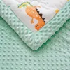 Winter Warm Baby Quilt Trooster Gewatteerde Deken Zomer Zachte Dutje Cover Bed Dikke geboren Baby Inbakeren Wrap Beddengoed 240127