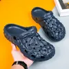 Sandálias masculinas chinelos verão ao ar livre afiado sapatos de jardim homens durian praia casual slide mules sandal40-45