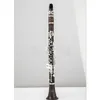 Verklig bild E11 Clarinet E Flat 17 Keys Ebony Wood Nickel Plated Professional Musical Instrument med Case Free Frakt
