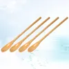 Coffee Scoops 4 PC Honey Spoon Spoons Seasoning Wooden Stirring Long Handle Japanese Korean Style Round