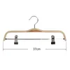 Storage Bottles 10 Pack Solid Finish Wooden Trousers/Skirt Hangers With Anti-Rust Clips Coat Clothes