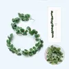 Decorative Flowers Artificial Eucalyptus Leaves Garland Wall Decor Vines Twigs Table Runner Greenery Holiday Christmas Decoration