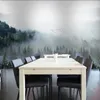 배경 화면 커스텀 벽화 벽지 3D 구름 안개 숲 자연 경관 벽 그림 거실 연구 배경 Papel de Parede 3 D