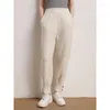 Pantaloni da donna Autunno e inverno Cashmere a vita alta allacciati alla caviglia Harem Sport Comodo allentato tutto abbinato C della nonna