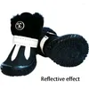 Dog Apparel Shoes For Dogs Winter Super Warm Small Snow Boots Waterproof Fur Non Slip Chihuahua Reflective Cover Product