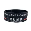 Trump 2024 Silikonowa bransoletka Party Favor Keep America Wielka opaska na rękę Donald Trump Głosuj gumowe wsparcie bransoletki 0202