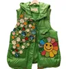 Trench da donna Giacca da ragazza di fiori Capispalla da donna Capispalla da donna Jeans Cappotto Ispessimento Parka invernale in cotone Grils