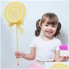 Dekoracja imprezy Dekoracja 2pcs Fake Food Lollipop Props Dziecko Świąteczne rzemiosło karnawałowe wir lizbopops piam dekoracje dr dhjk9